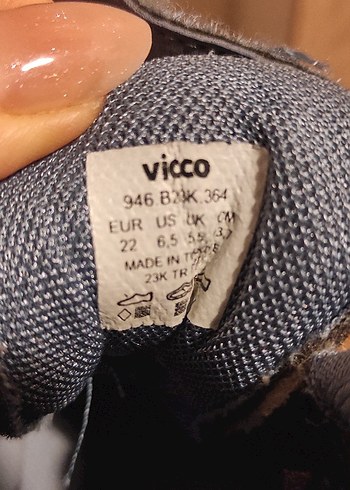 Vicci 22 numara Mavi Erkek Çocuk Spor Botları Velcro - Görsel 5