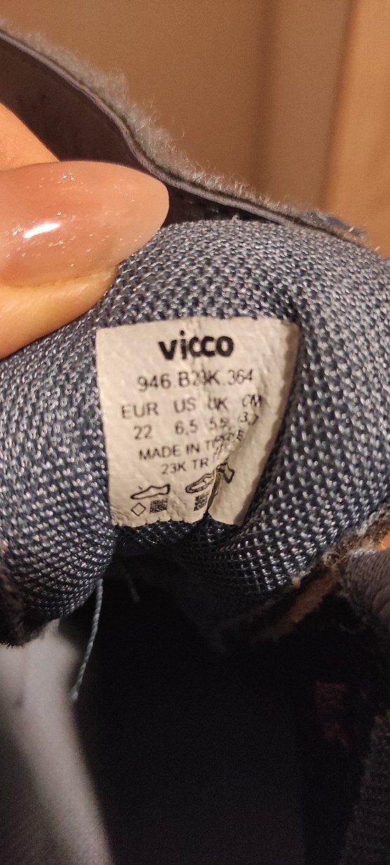 Vicci 22 numara Mavi Erkek Çocuk Spor Botları Velcro - Görsel 5