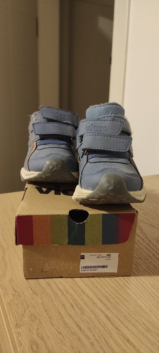 Vicci 22 numara Mavi Erkek Çocuk Spor Botları Velcro - Görsel 2