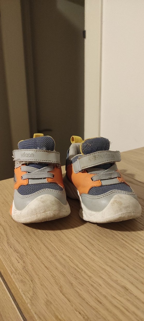 Vicco 22 numara Gri Erkek Çocuk Sneakerları Velcro Kapamalı - Görsel 4