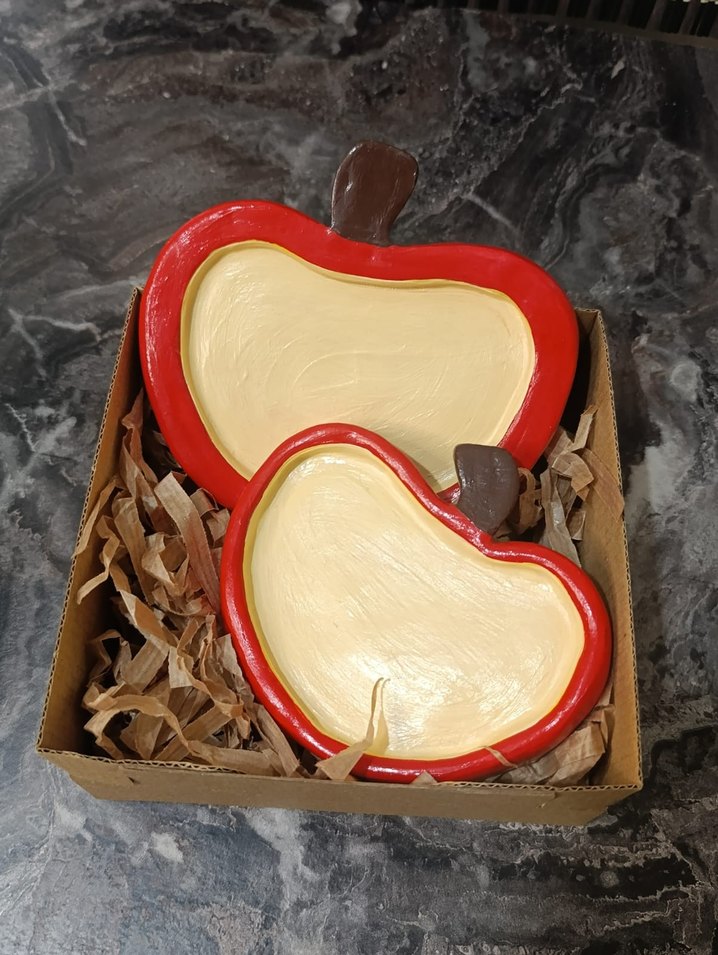 Elma takı tabağı takımı - Görsel 2