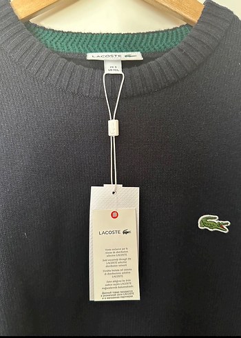 Yeni, etiketli Lacoste Lacivert Kazak Erkek - Görsel 5