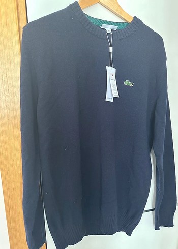 Yeni, etiketli Lacoste Lacivert Kazak Erkek - Görsel 2