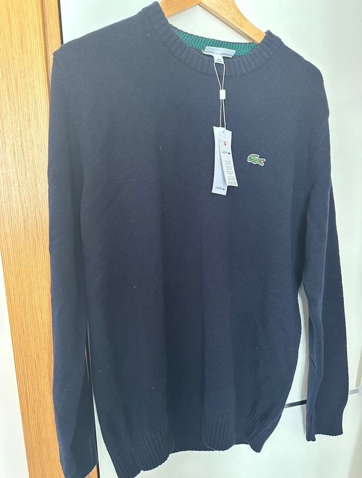 Yeni, etiketli Lacoste Lacivert Kazak Erkek - Görsel 2