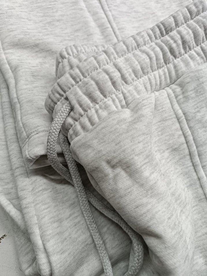 Gri Rahat Kesim Kadın Eşofman Altı - Görsel 3