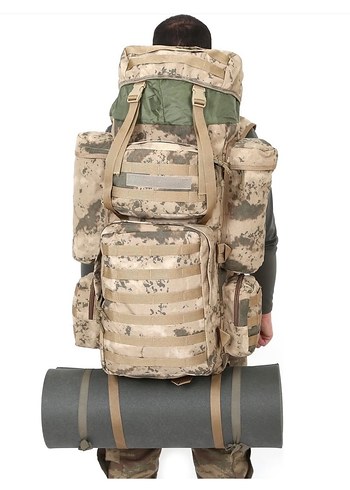 Kamuflaj Desenli Bel Kemerli Erkek Sırt Çantası - Görsel 2
