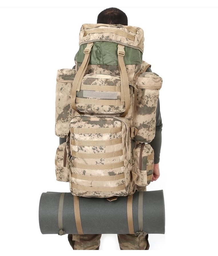 Kamuflaj Desenli Bel Kemerli Erkek Sırt Çantası - Görsel 2