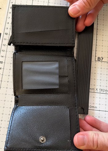 Siyah Baskılı Erkek Cüzdanı - Armani - Görsel 2