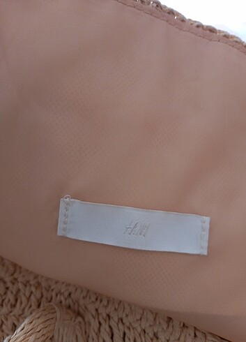 H&M Hasır H&M marka plaj çantası