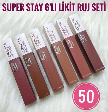 6?lı likit ruj setti