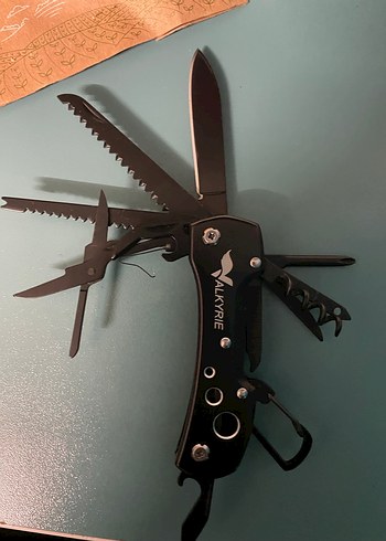 Siyah Çok Fonksiyonlu Katlanabilir Çakı - Görsel 5