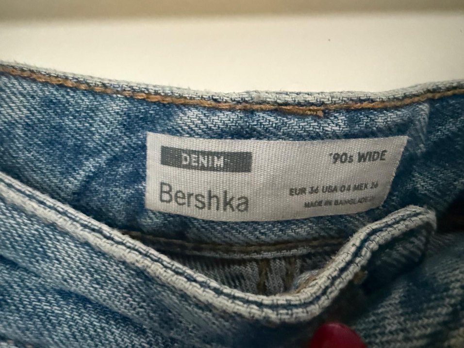 Gevşek Kesim Midi Mavi Kot Pantolon - Görsel 2