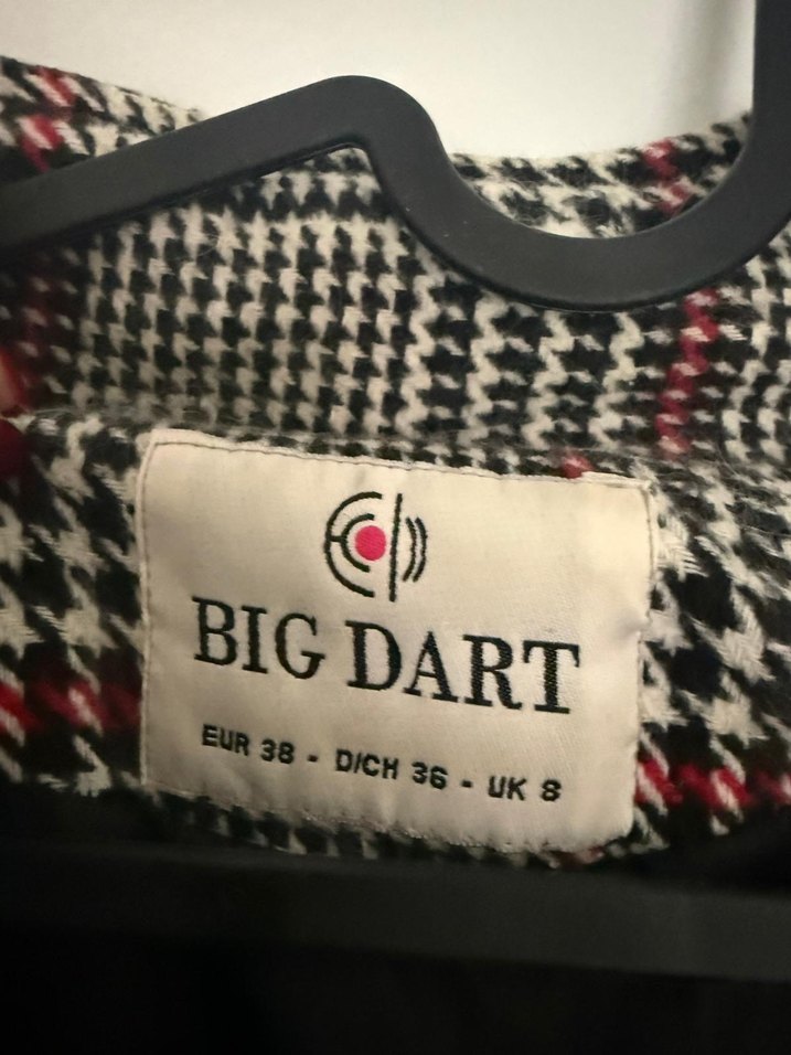 Kürk Detaylı Gri Ekose Kadın Kaban - Görsel 5