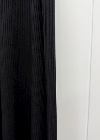 Siyah Kemerli Kadın Uzun Tulum - Görsel 3