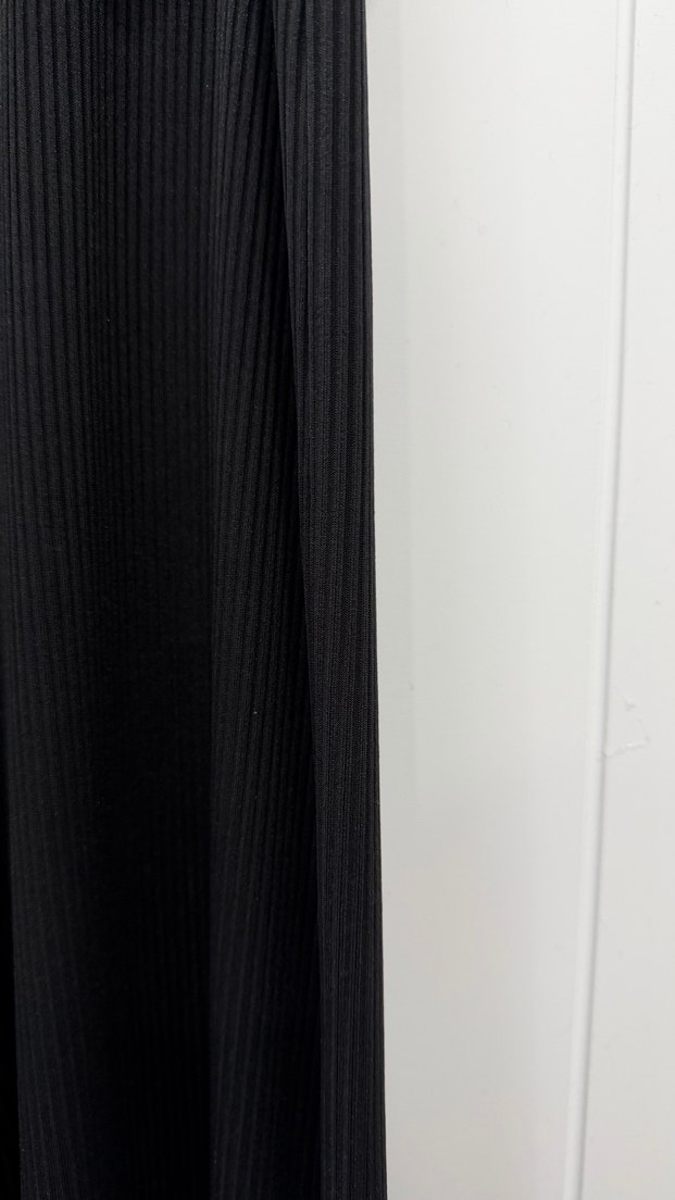 Siyah Kemerli Kadın Uzun Tulum - Görsel 3