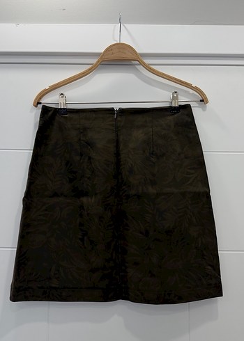 Kahverengi Süet Mini Etek - Görsel 3