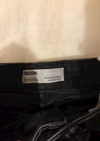 Siyah Mini Denim(Kot) Şort - Görsel 4