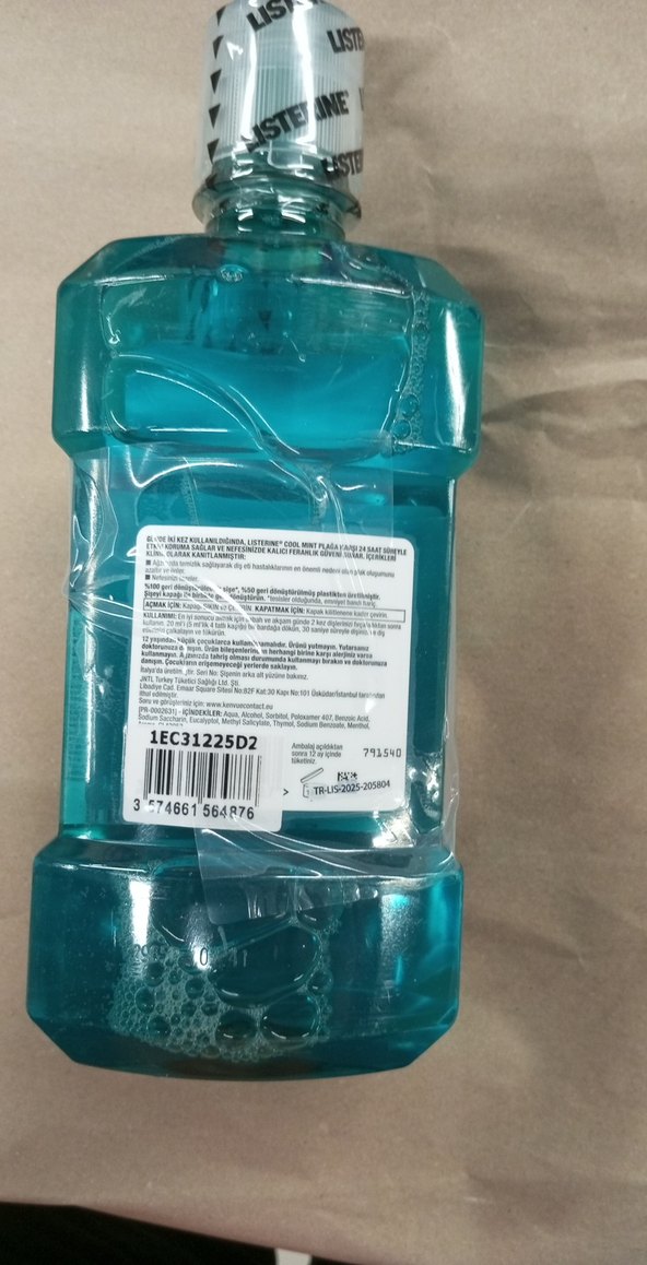Listerine Cool Mint Avantajlı Ağız Bakım Suyu 500+250 ml - Görsel 3