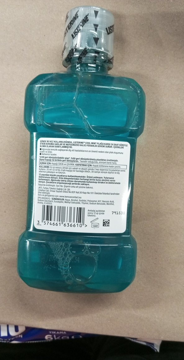 Listerine Cool Mint Ağız Bakım Suyu 250ml - Görsel 2
