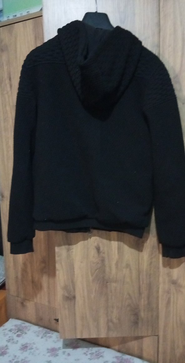 Siyah Erkek polar+ceket - Görsel 3