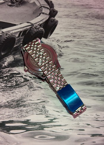 Mavi Kadranlı Erkek Klasik Saat - Görsel 3