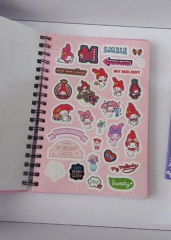 2 tane Kuromi Renkli Planlayıcı Defter - Görsel 3