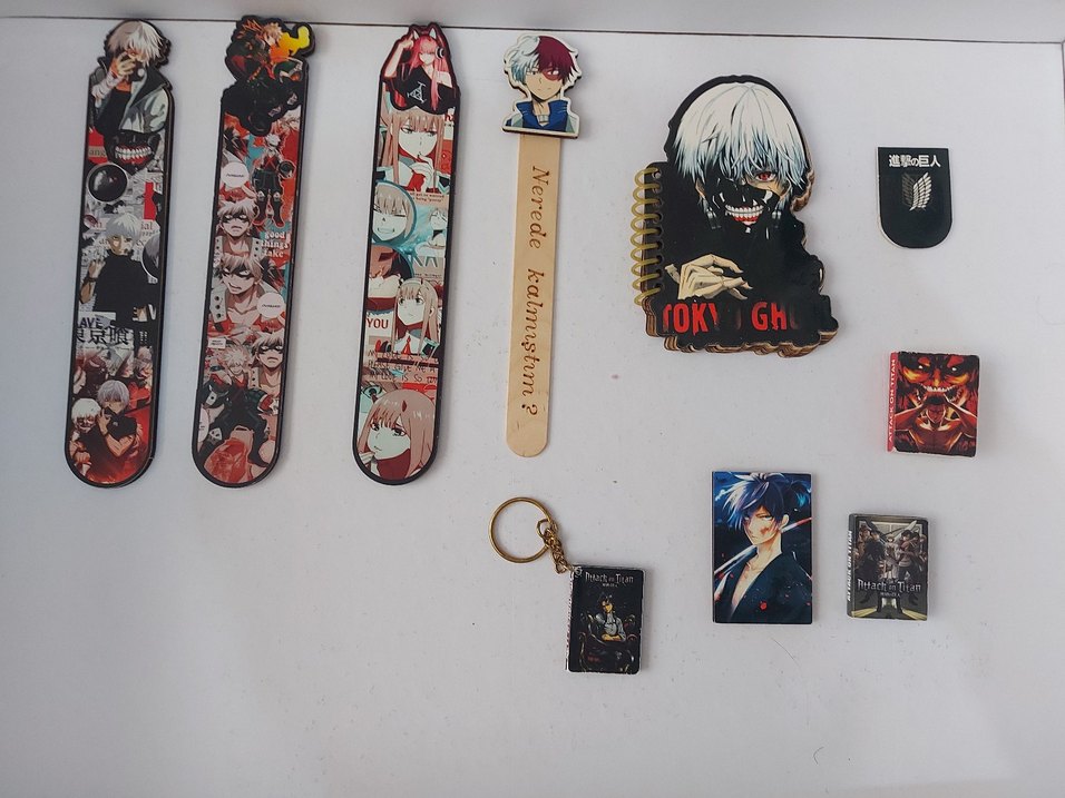 Animeli eşyalar set - Görsel 2