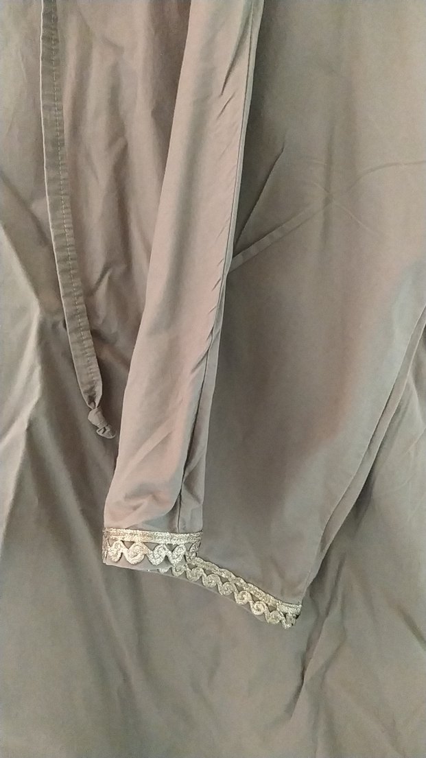 yeşil poplin özel dikim bluz - Görsel 3