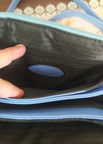 Mavi Deri Kadın Omuz Çantası - Görsel 2