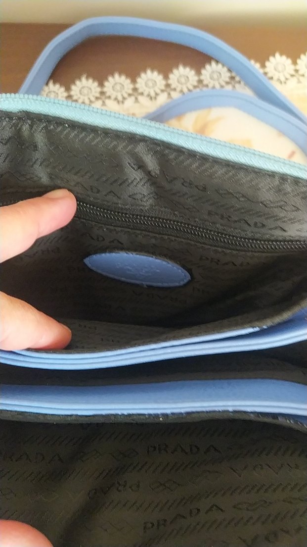 Mavi Deri Kadın Omuz Çantası - Görsel 2