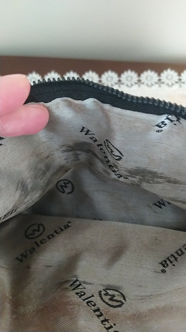 Siyah Baskılı Kadın Çanta Fermuarlı - Görsel 2