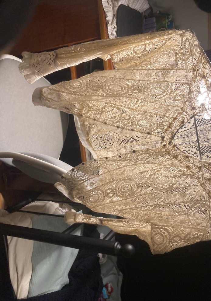 Dantel İşlemeli Bej Hamile Bluzu - Görsel 4