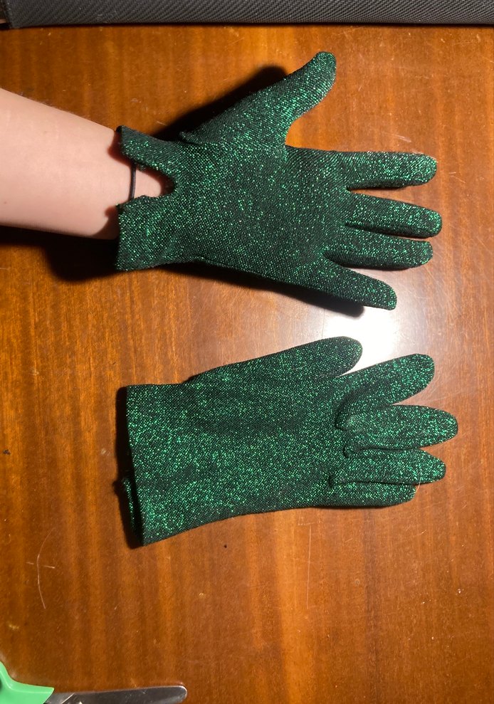 Yeşil Simli Kadın Eldivenleri - Görsel 5