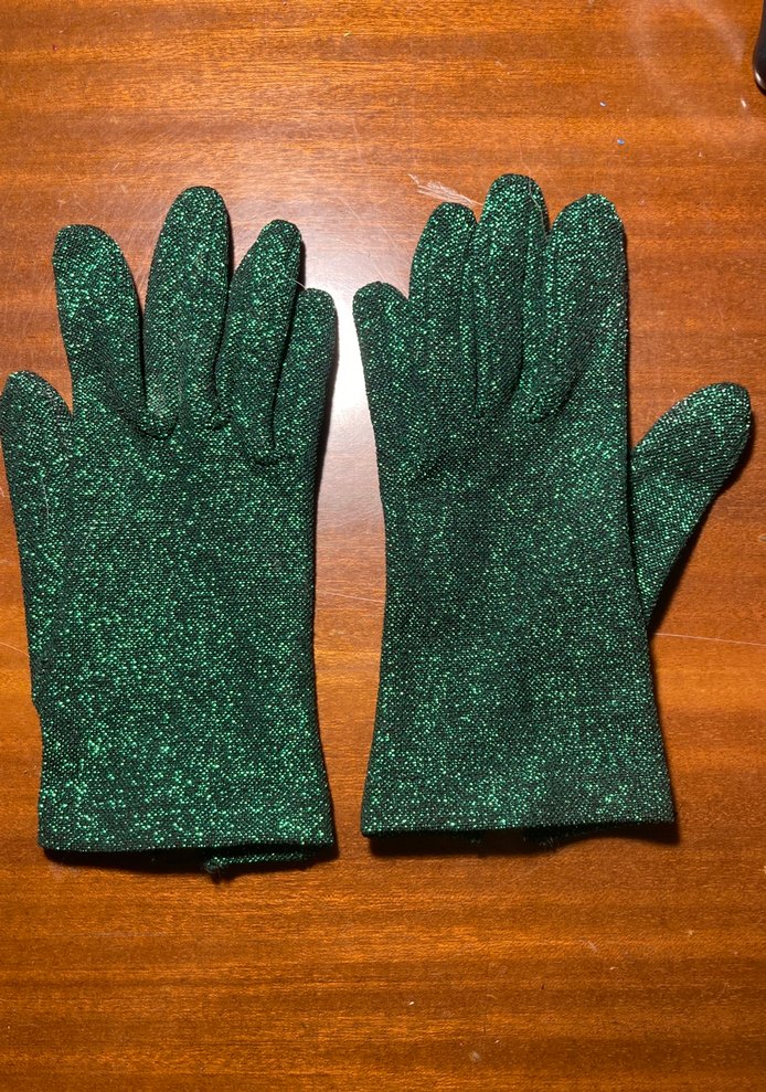 Yeşil Simli Kadın Eldivenleri - Görsel 3