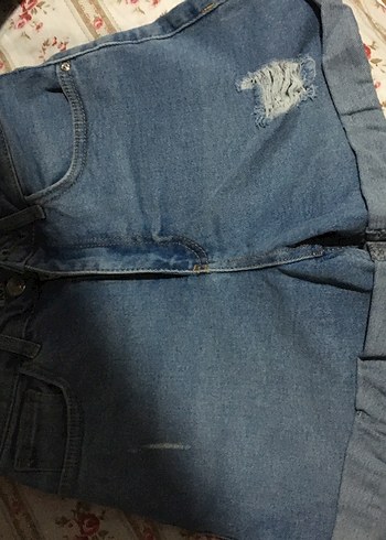 Kadın Mavi Şort - Görsel 2