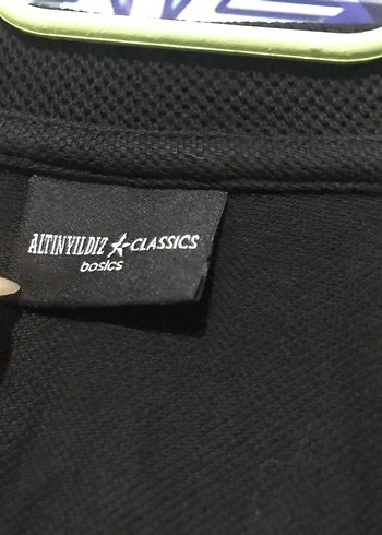 Siyah Loose Fit Polo Tişört - Görsel 2