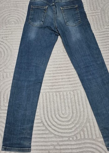 Kadın Erkek Mavi Denim Normal Boy Kot Pantolon - Görsel 2