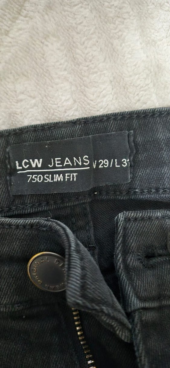 Erkek Gri Regular Fit Denim Jean - Görsel 3