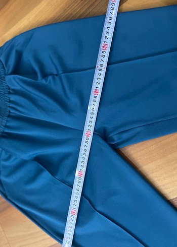 MassimoDonna marka,Petrol mavi kadın havuç kesim scuba pantolon. - Görsel 6