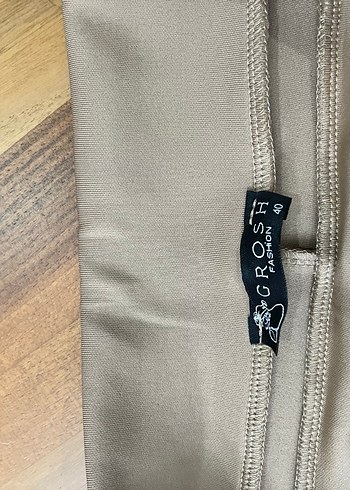 Ön boydan dikişli, şık scuba yüksek bel İspanyol paça pantolon - Görsel 4