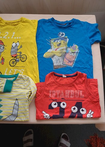 LC Waikiki Kırmızı Baskılı Çocuk Atlet - Görsel 4