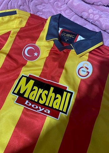 Marshall Baskılı Sarı-Kırmızı Erkek Forma - Görsel 2