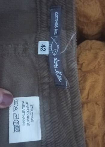 Kadife kapri pantolon - Görsel 2