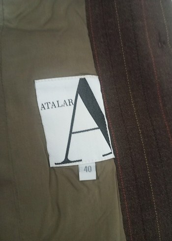 Düğmeli Kahverengi Kadın Blazer Ceket - Görsel 2