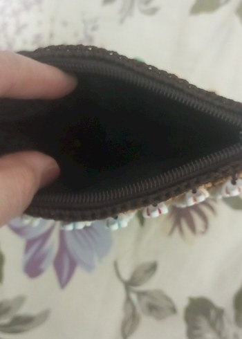 Boncuk İşlemeli Çok Renkli Örgü Bohem Çanta - Görsel 2