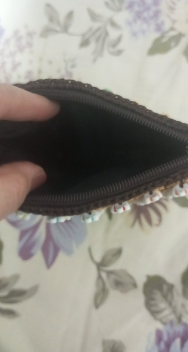 Boncuk İşlemeli Çok Renkli Örgü Bohem Çanta - Görsel 2