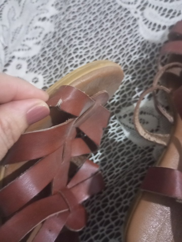 Bej Yılan Desenli Dolgu Topuklu Kadın Sandalet - Görsel 2