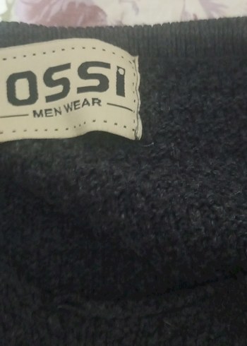 Gri Çizgili Erkek Triko Kazak - Görsel 3