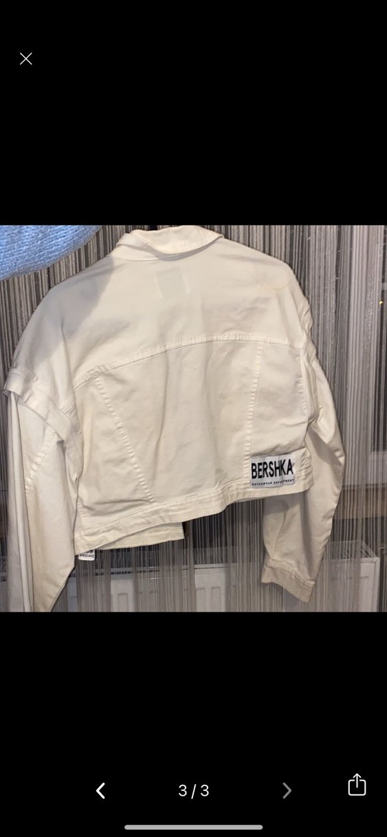 Beyaz Kemerli Kısa Kadın Ceket - Görsel 3