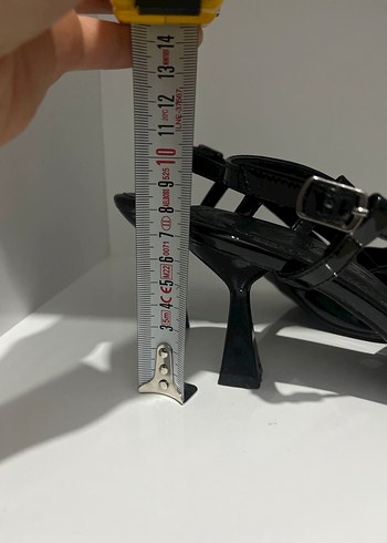 Siyah Rugan Tokalı Stiletto Topuklu Kadın Ayakkabı - Görsel 3